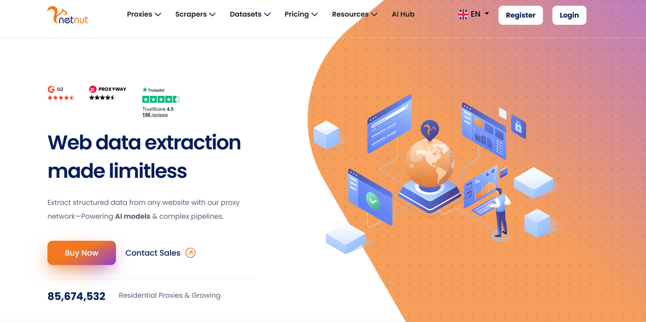 NetNut Homepage