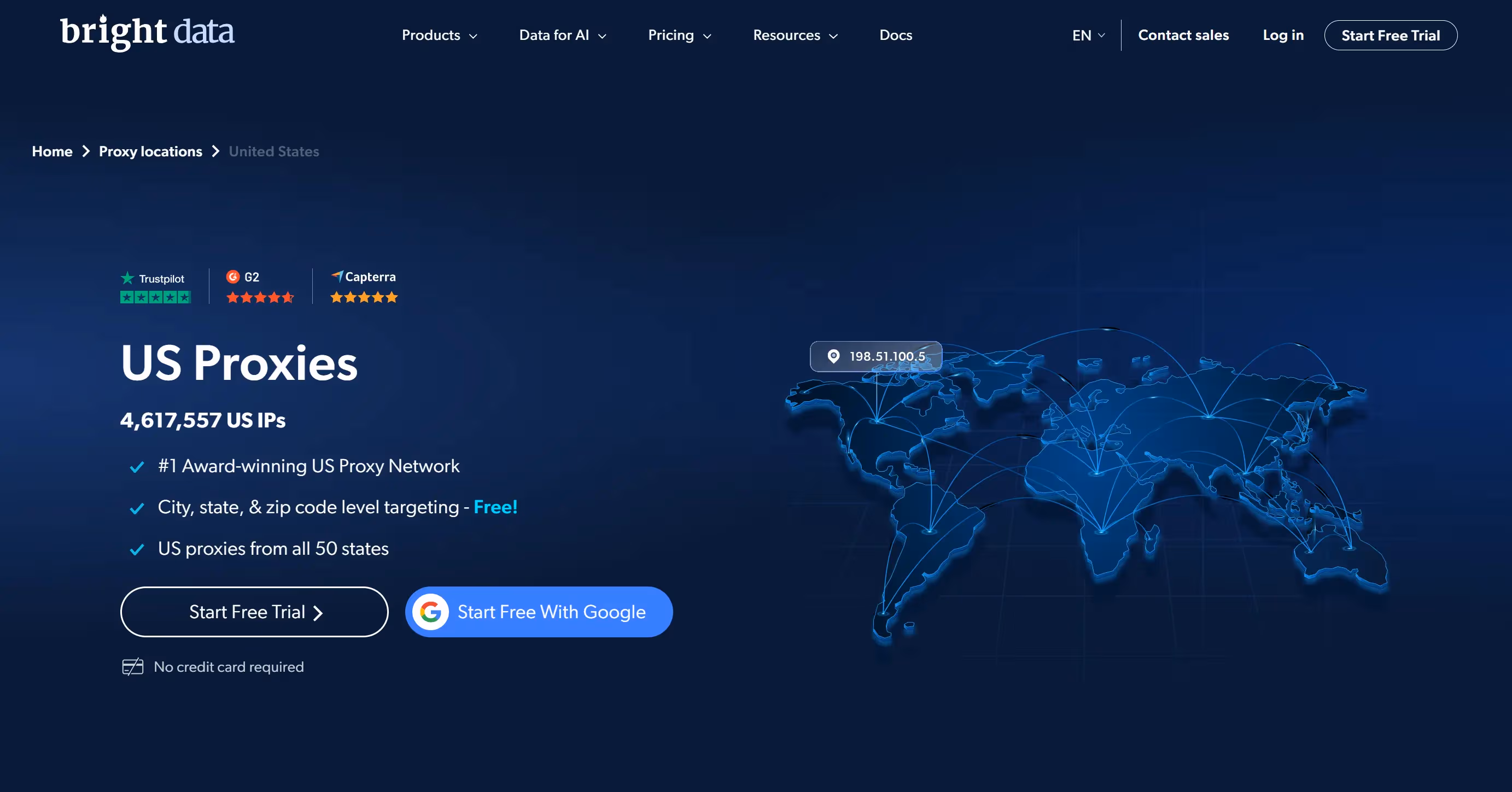 Bright data USA proxies