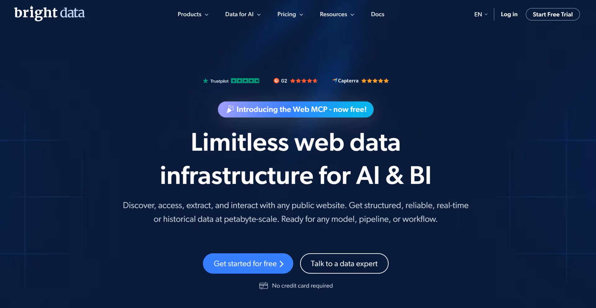 Bright Data Homepage
