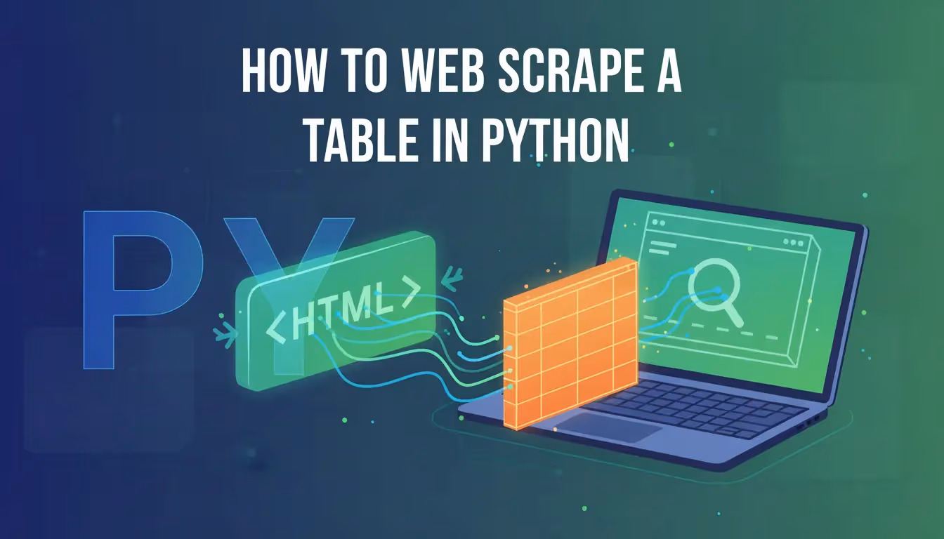 How to Web Scrape a Table in Python