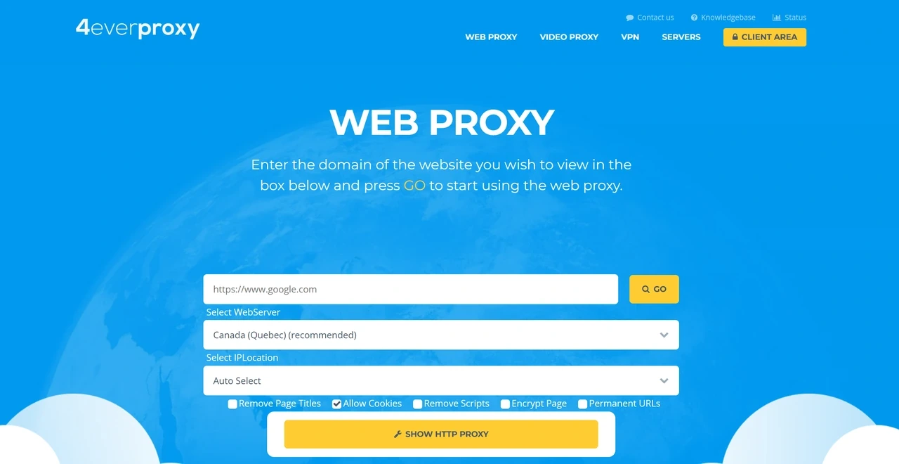 4everproxy Web Proxy
