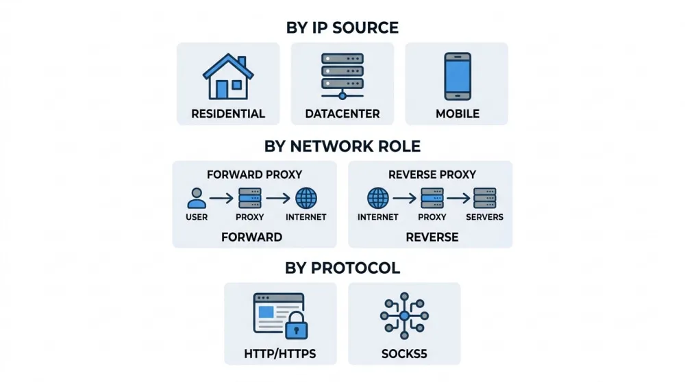 Different Types of Proxy Servers