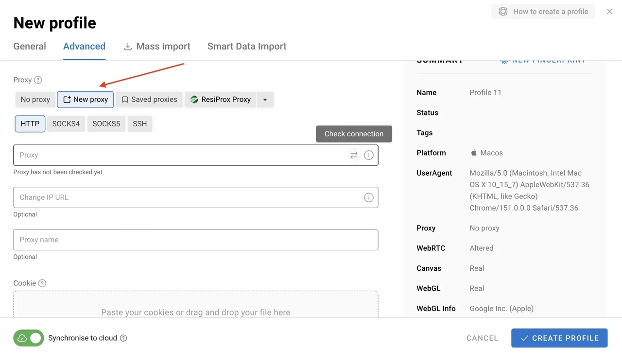 add-proxy-to-profile-dolphin Add a Proxy to a Profile