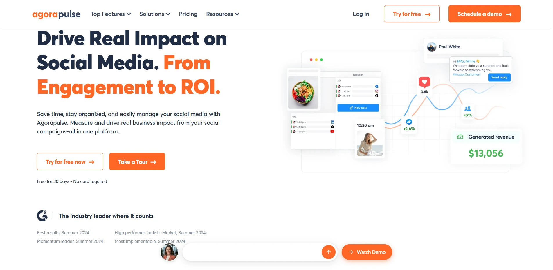 Agorapulse Homepage