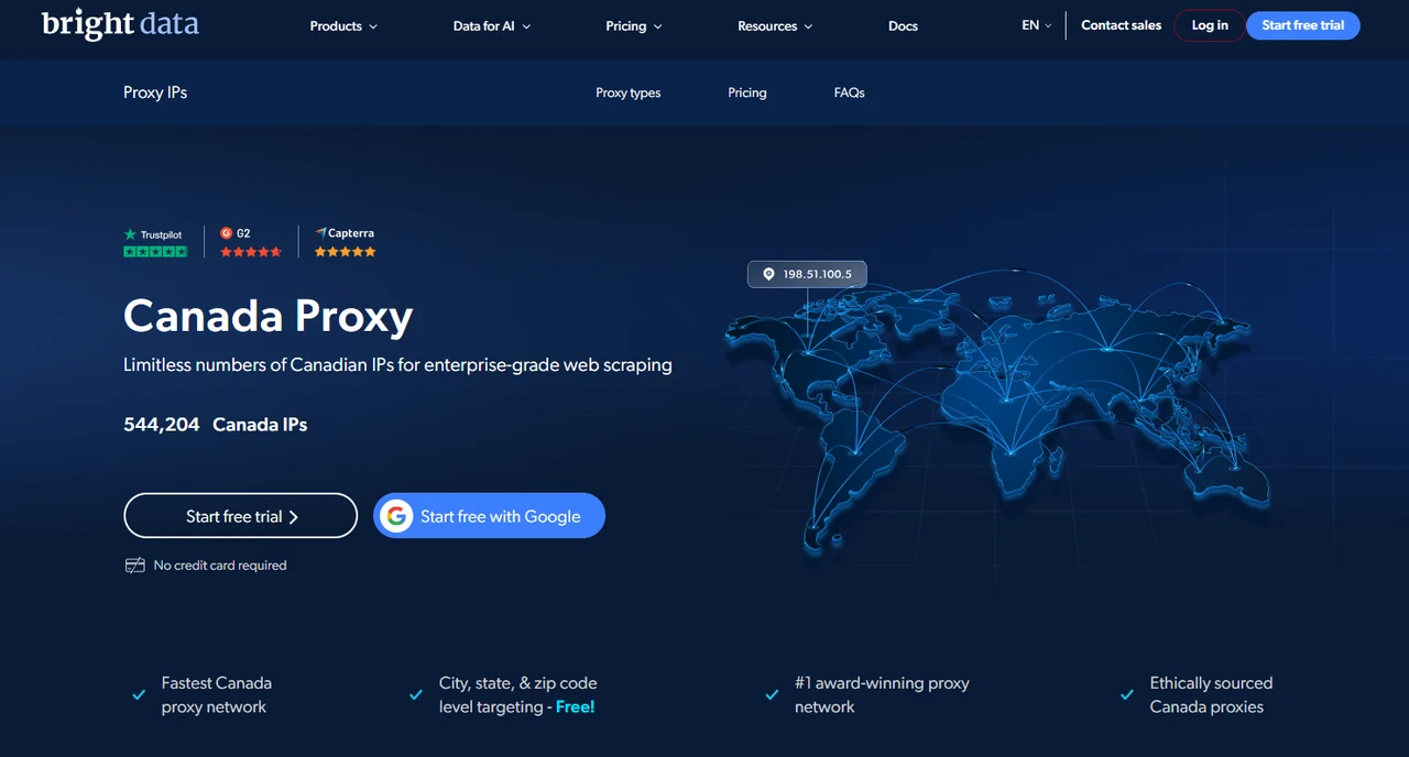 Bright Data Canada Proxies