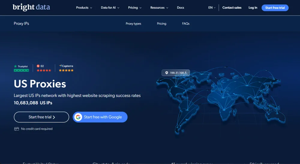 Bright Data USA Proxies