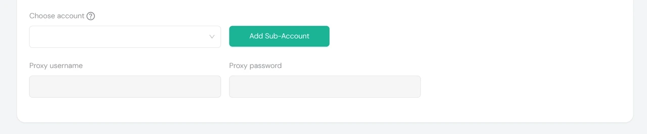 Click Add Sub Accounts