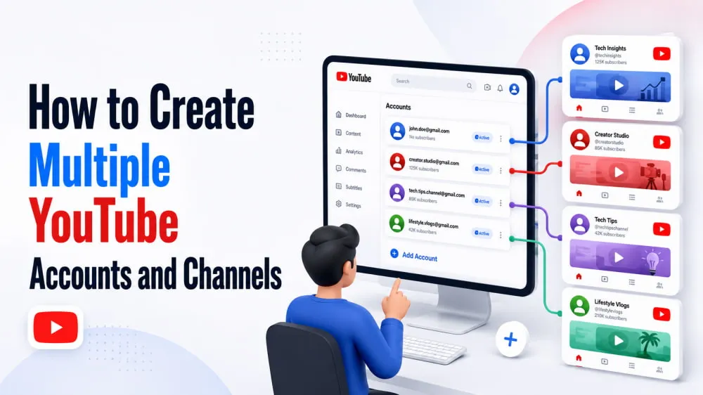 How to Create Multiple YouTube Accounts