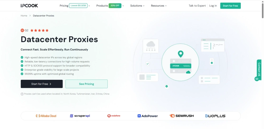 IPcook Datacenter Proxies