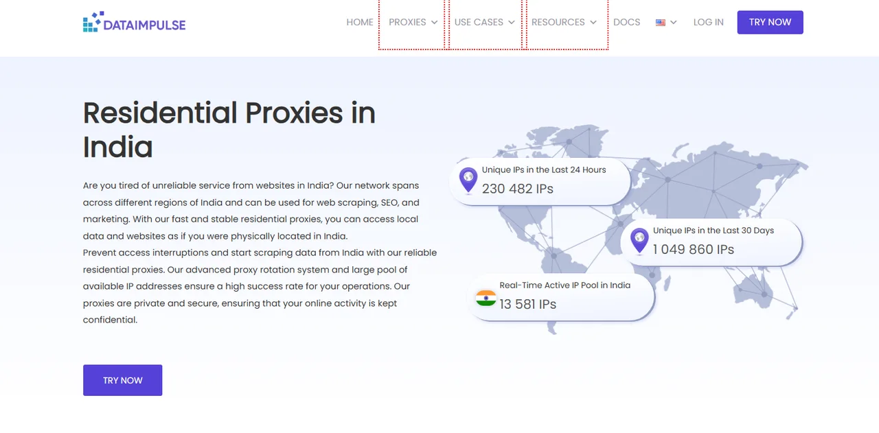 DataImpulse India Proxy