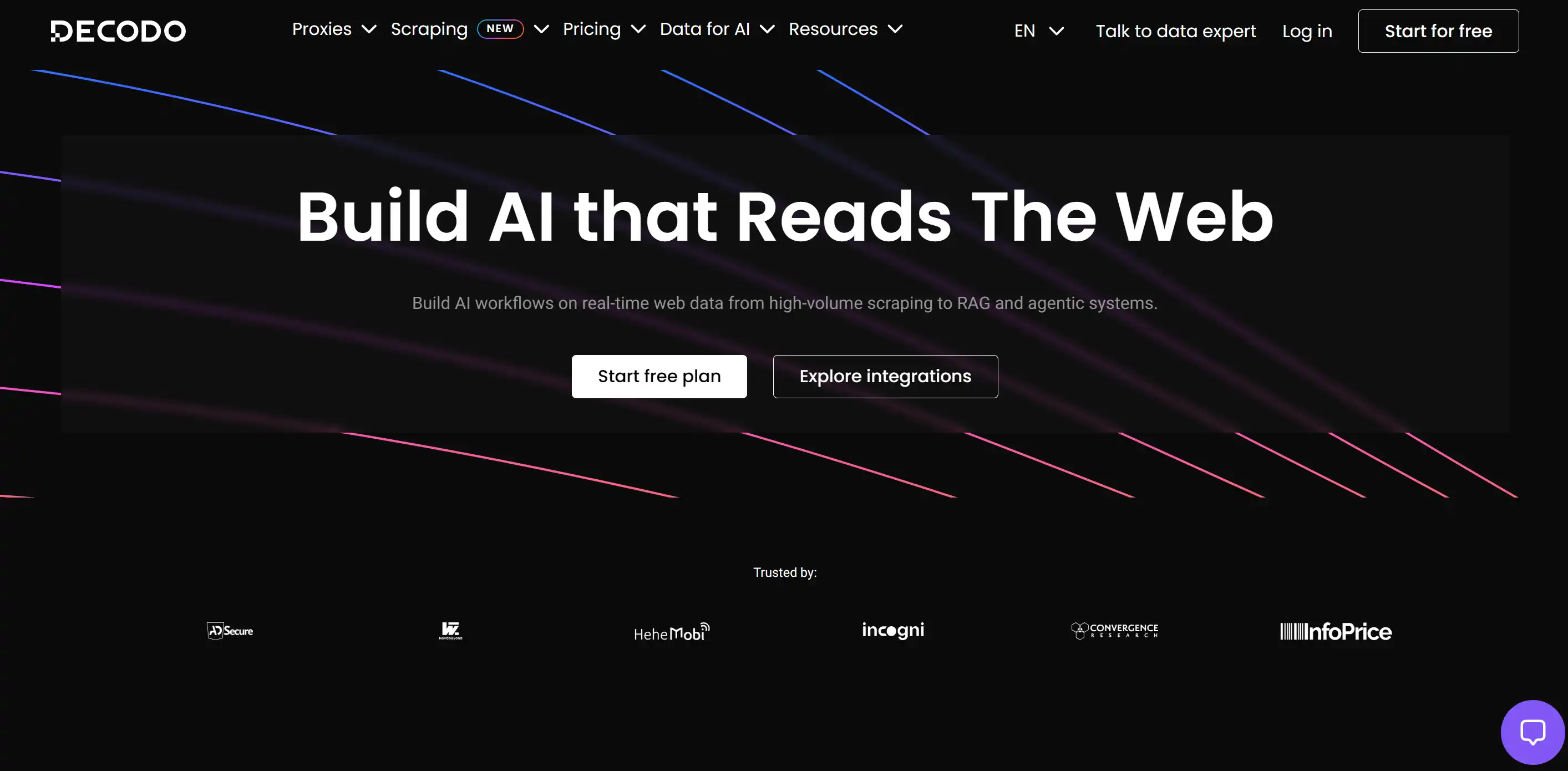 Decodo Homepage