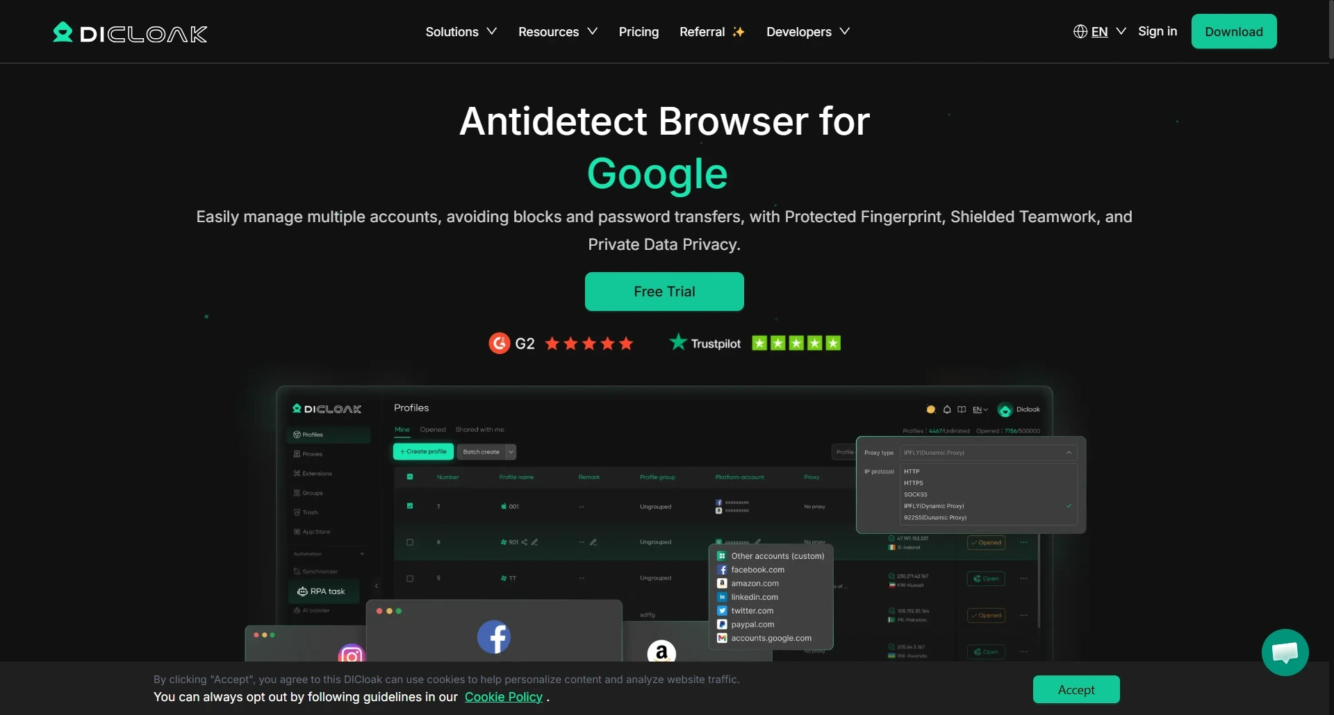 DICloak Official Website