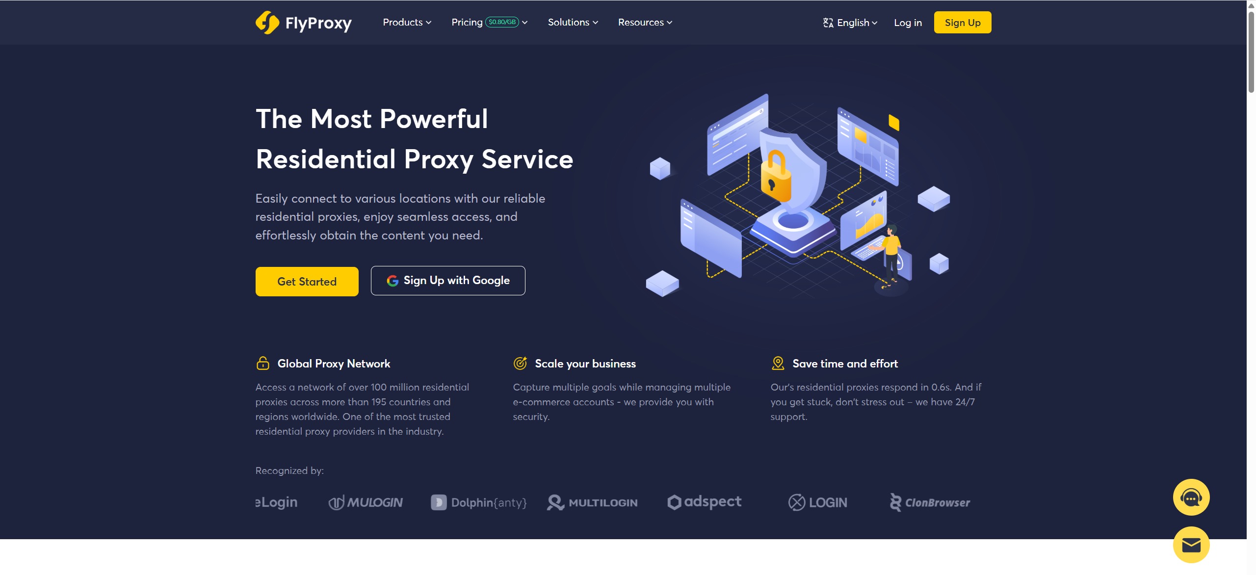 FlyProxy Homepage
