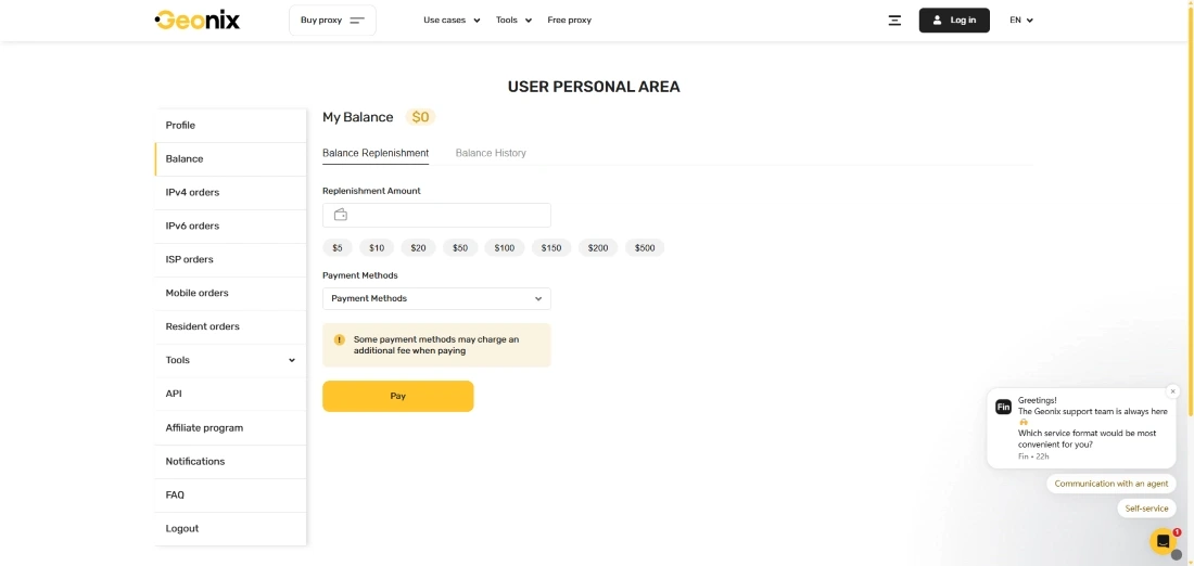 Geonix Dashboard