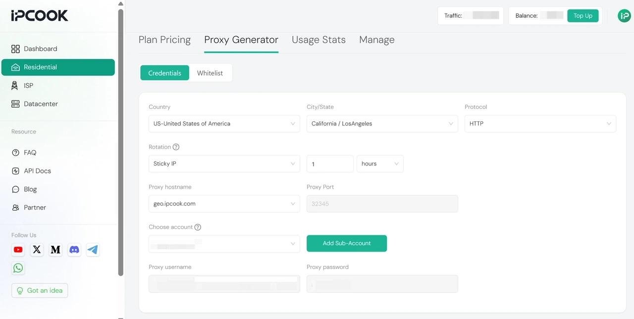 Get a United States Proxy from IPcook