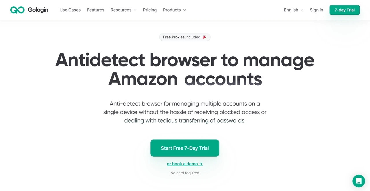 GoLogin Interface