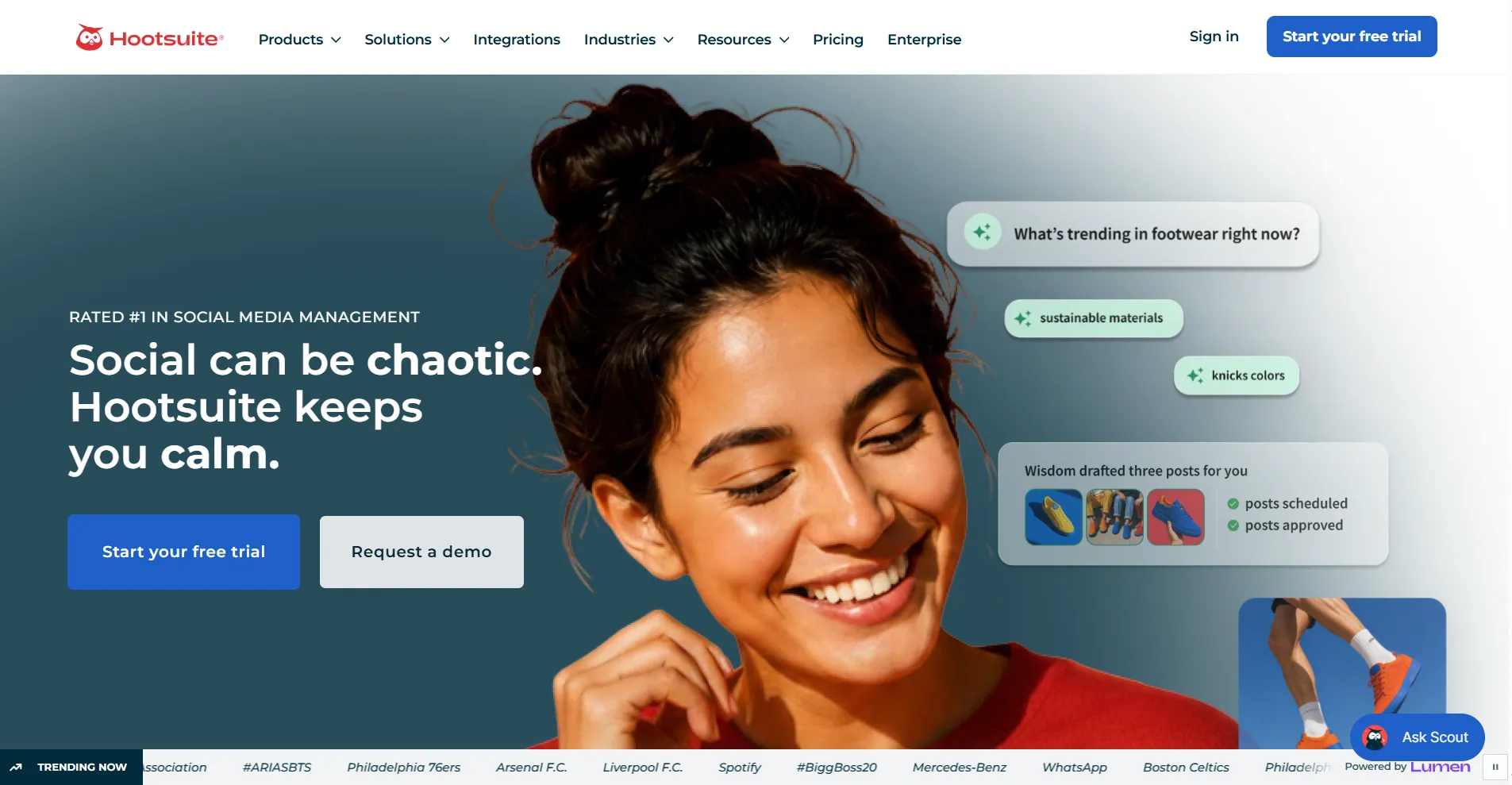 Hootsuite Homepage