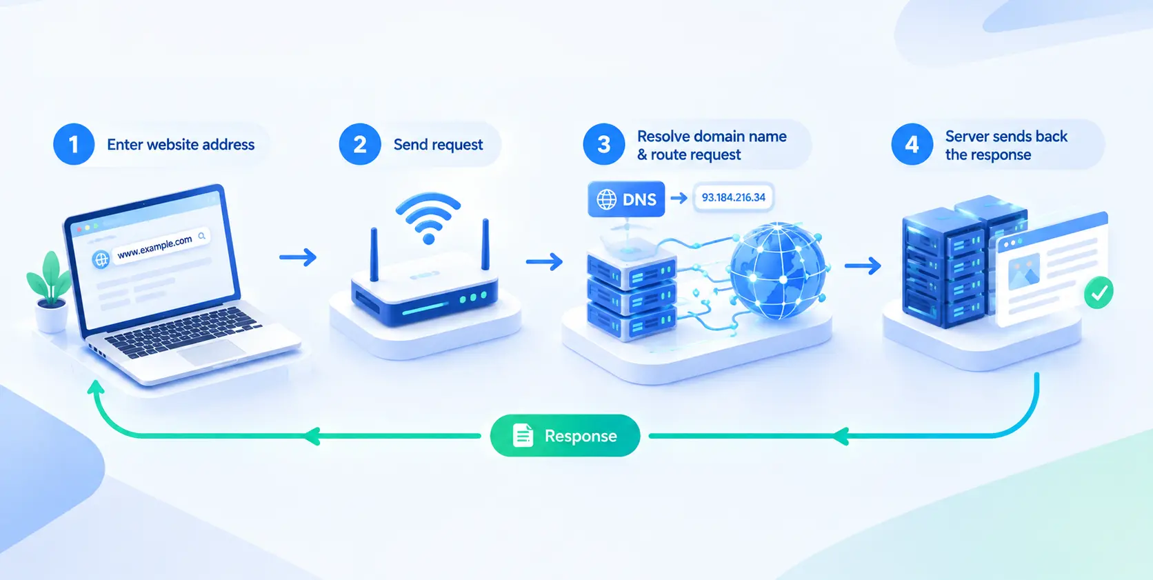 How an ISP Routes Internet Requests