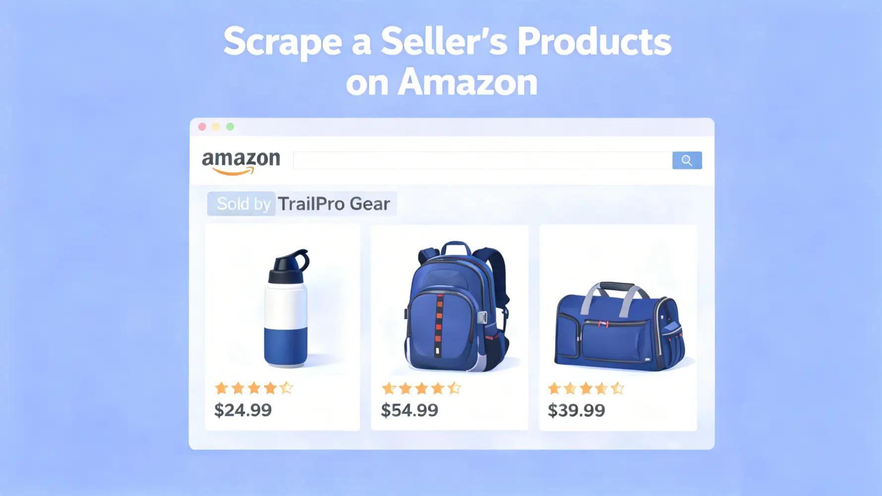 How To Scrape A Sellers Products On Amazon