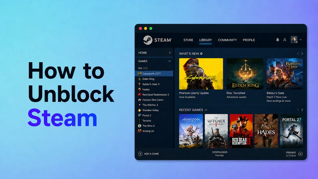 How to Unblock Steam