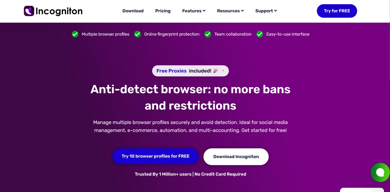 Incogniton Interface