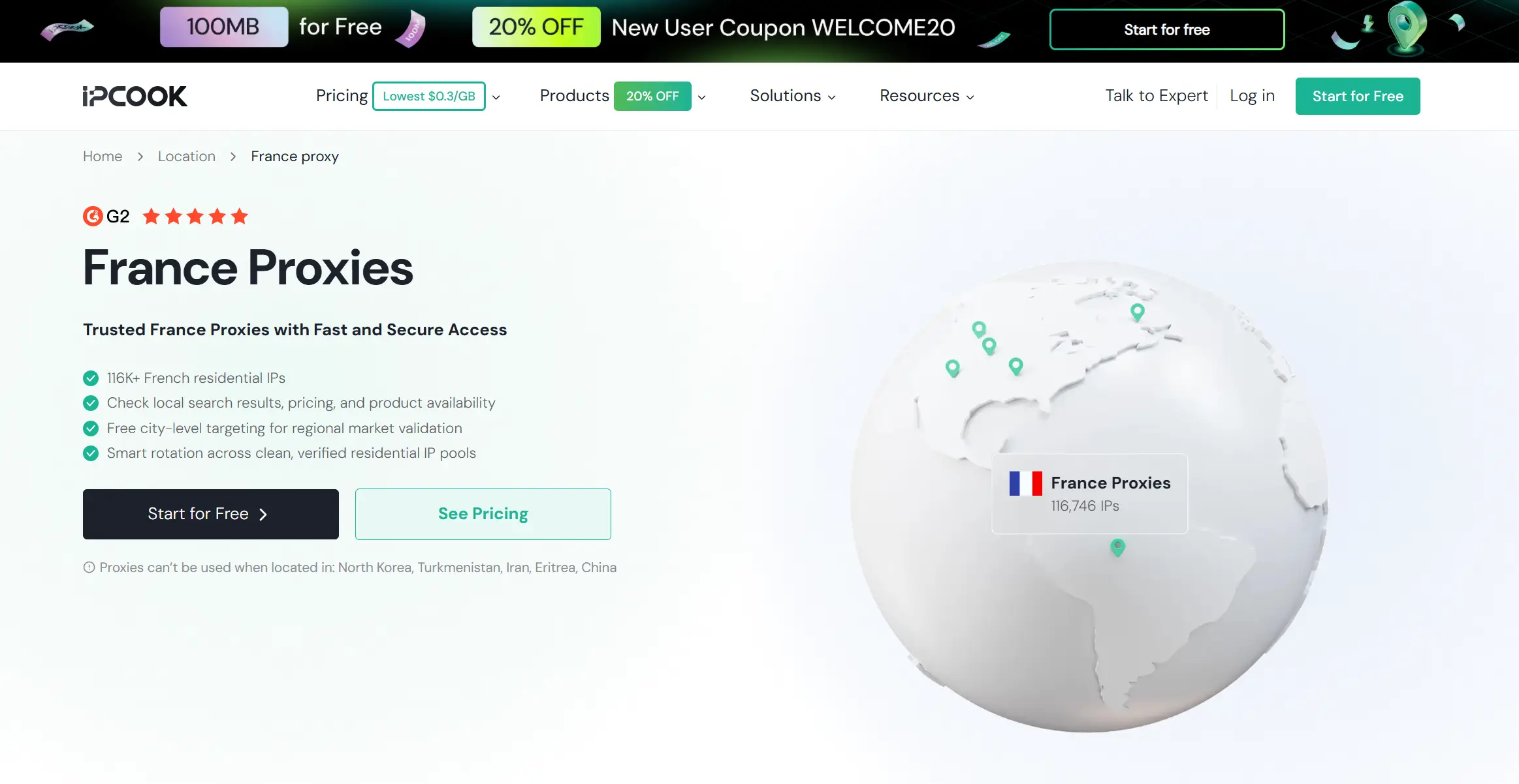IPcook France Proxies