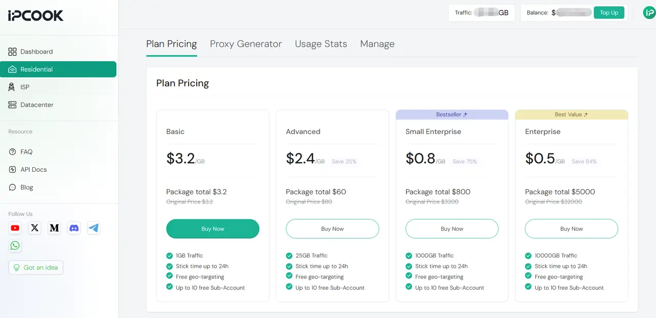 IPcook Pricing Plans