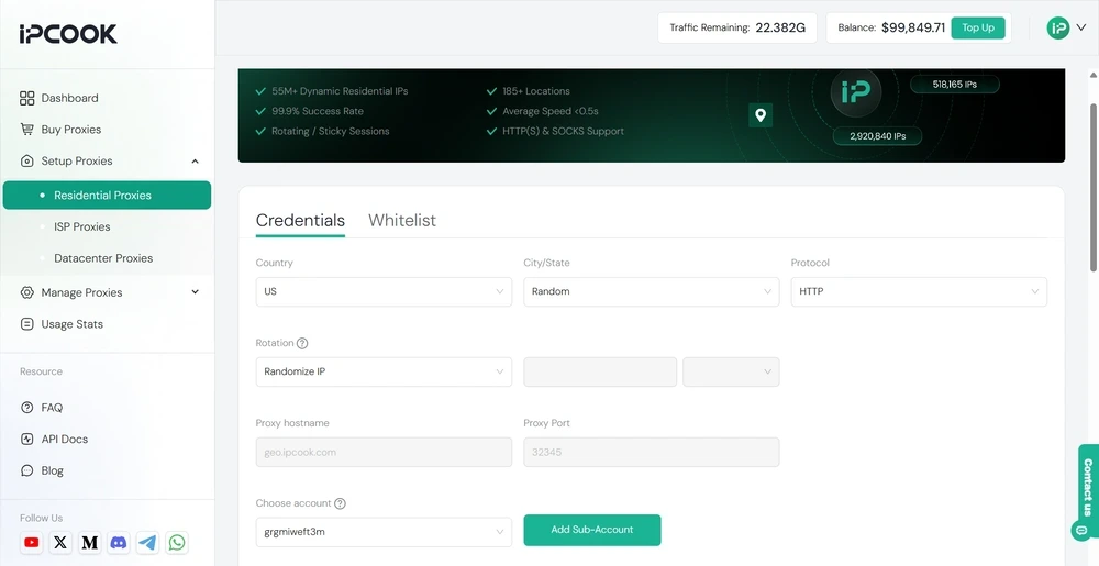 IPcook Reliable Residential Proxies