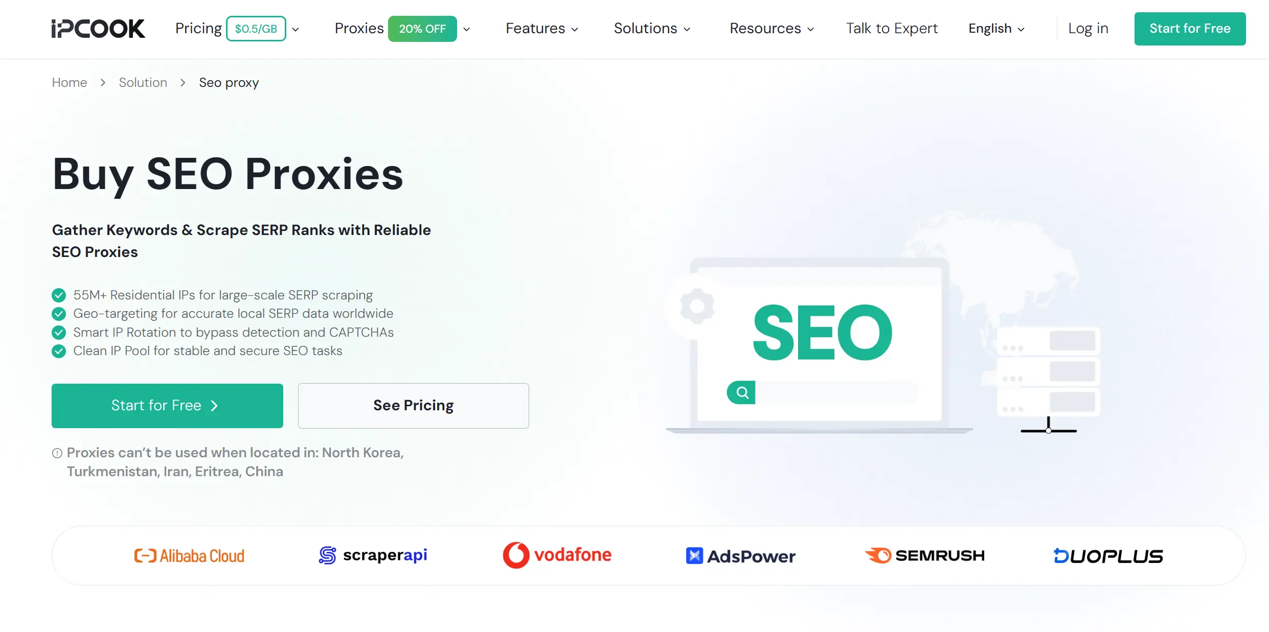 IPcook SEO Proxies