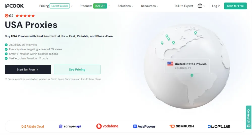 IPcook USA Proxies