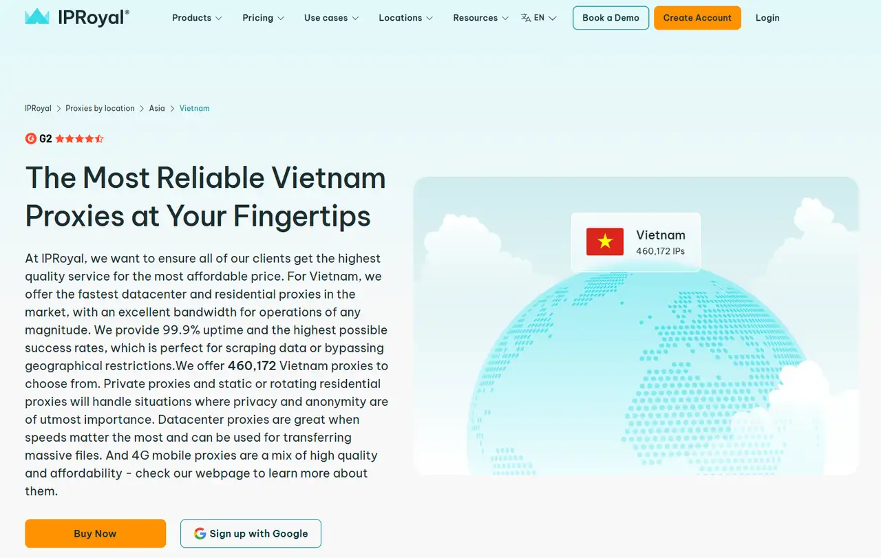 IPRoyal Vietnam Proxies