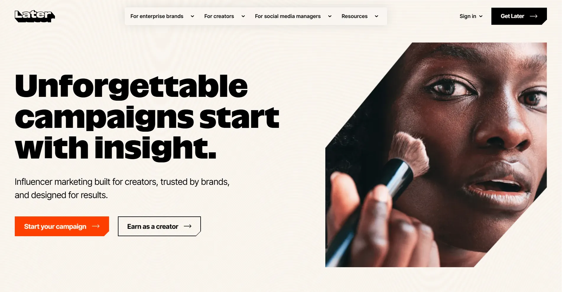 Later Homepage