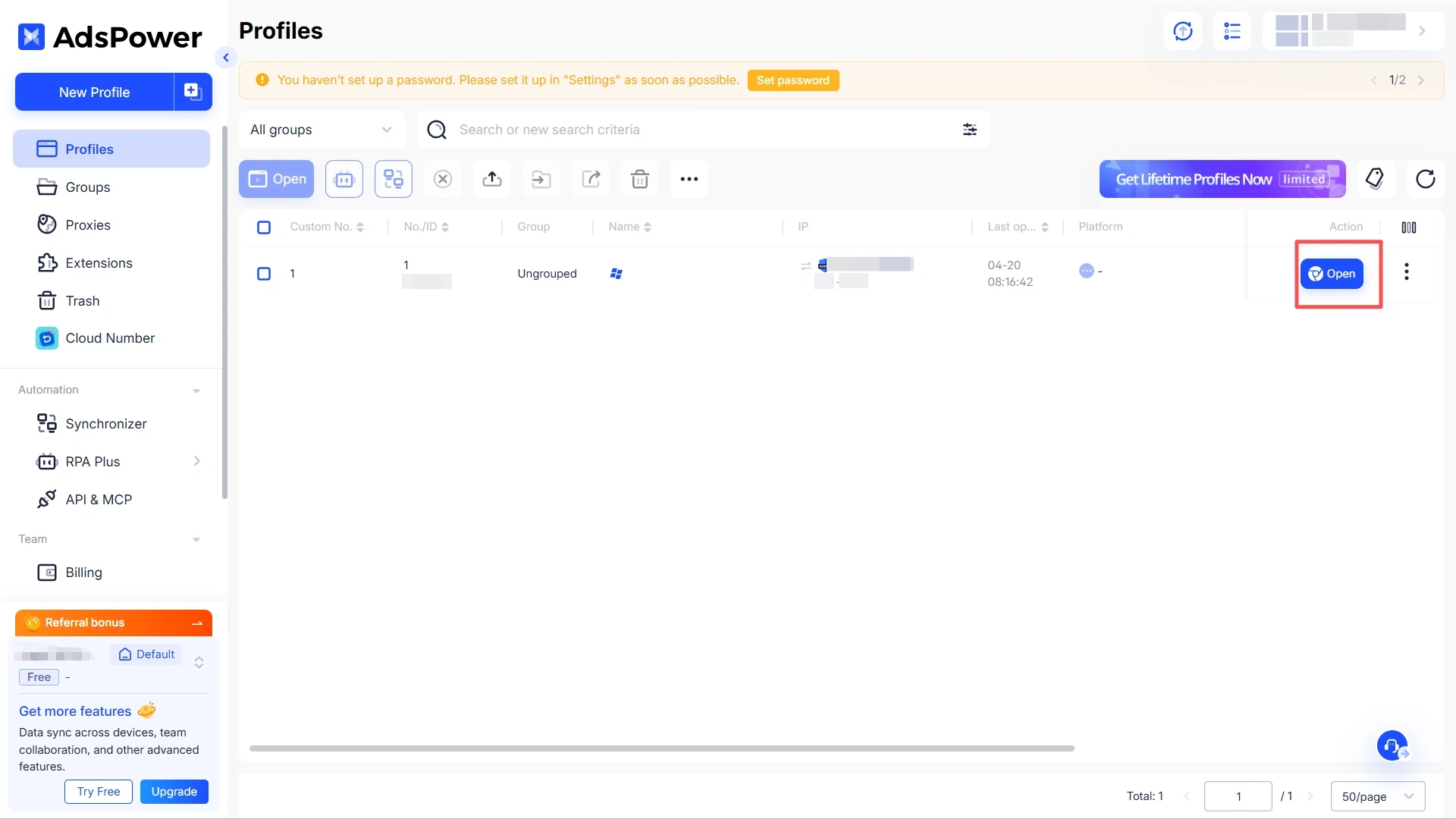 Launch Browser in AdsPower