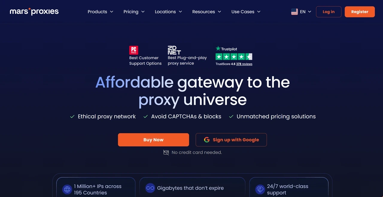 MarsProxies Interface