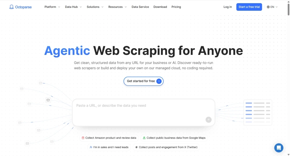 Octoparse Homepage