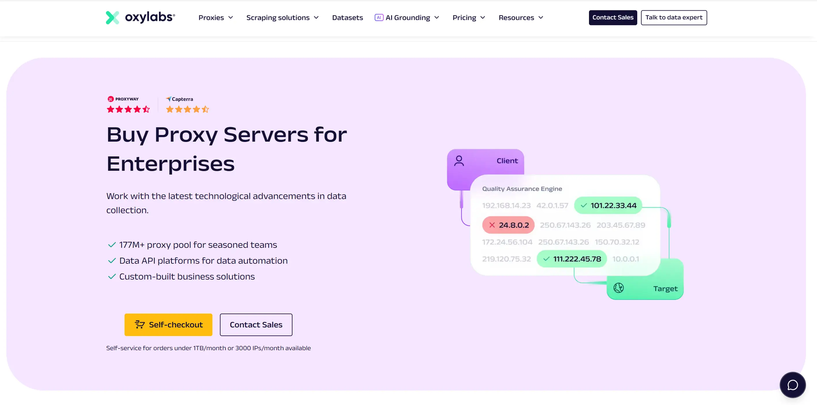 Oxylabs Enterprise Proxy