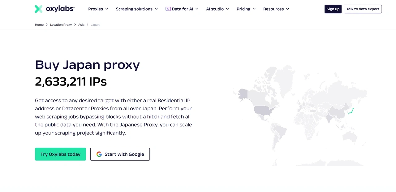 Oxylabs Japan Proxy
