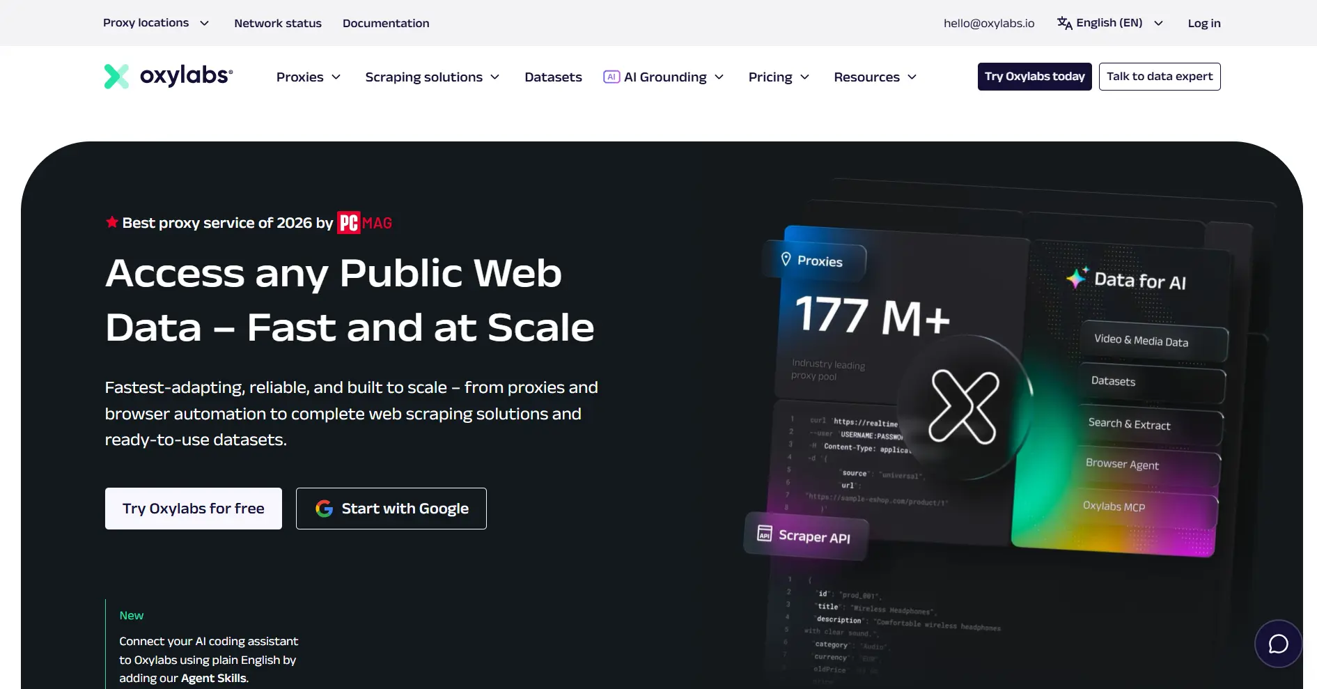 Oxylabs Official Website