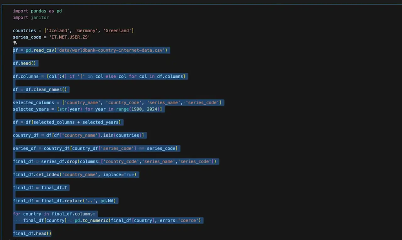 Pandas Multiple Intermediate Dataframes