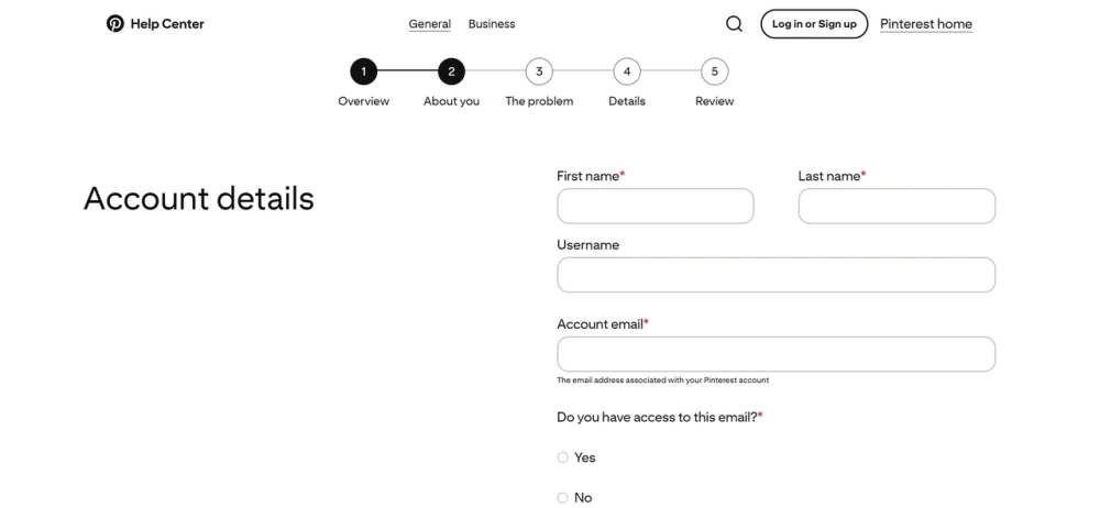 Pinterest Help Center
