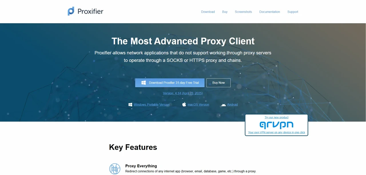 Proxifier Website