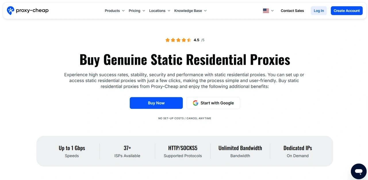 Proxy-Cheap Static Residential Proxies