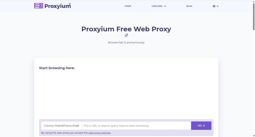 Proxyium Homepage