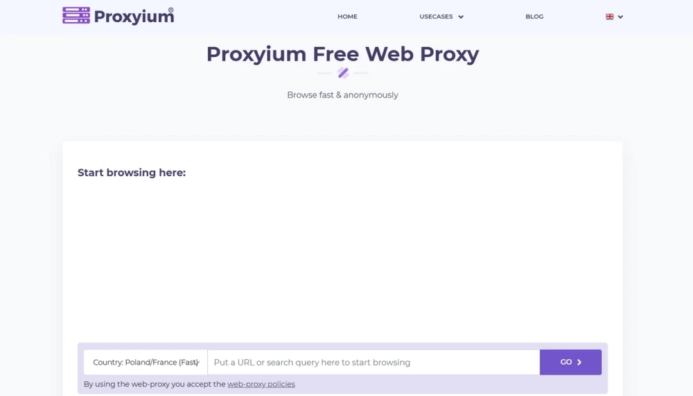 Proxyium Homepage