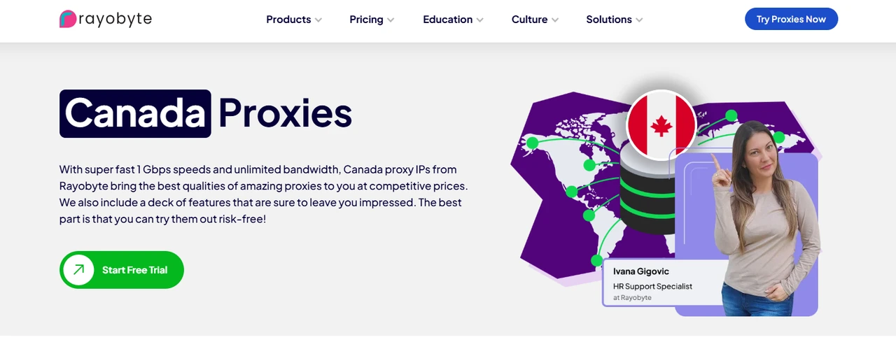 Rayobyte Canada Proxies