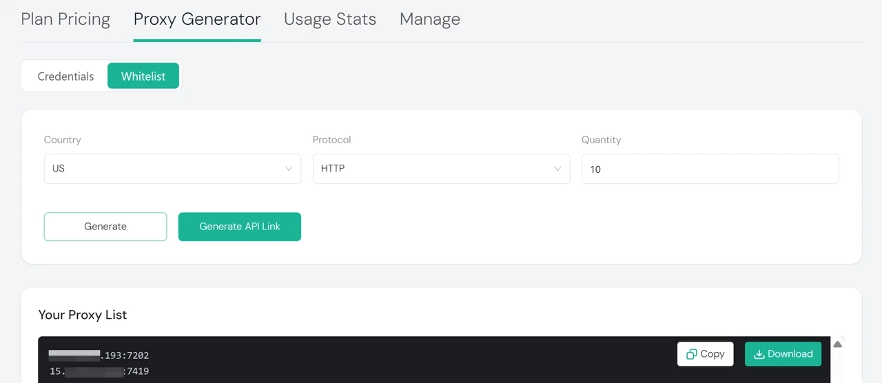 IPcook Residential Proxy Generator Whitelist