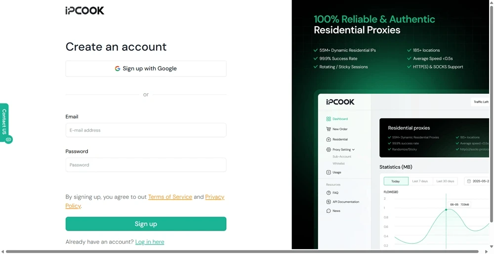 Sign in to IPcook