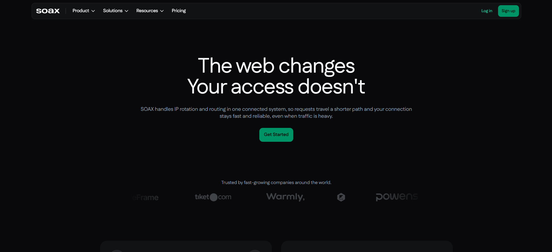 Soax Homepage