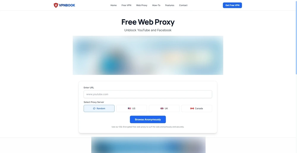 VPNBOOK Free Proxy Server