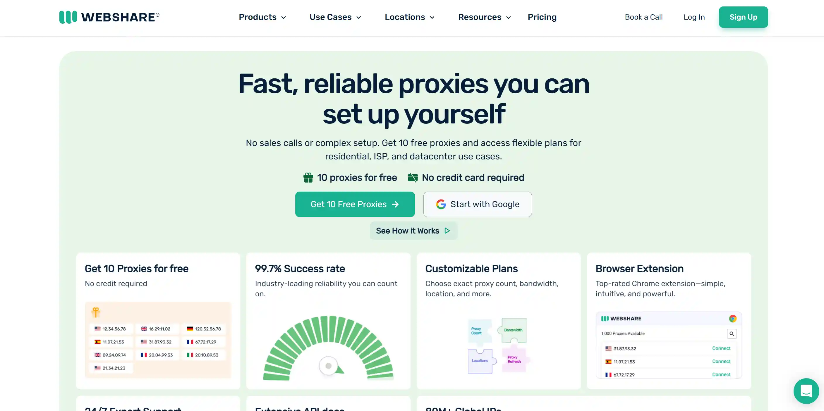 Webshare Homepage